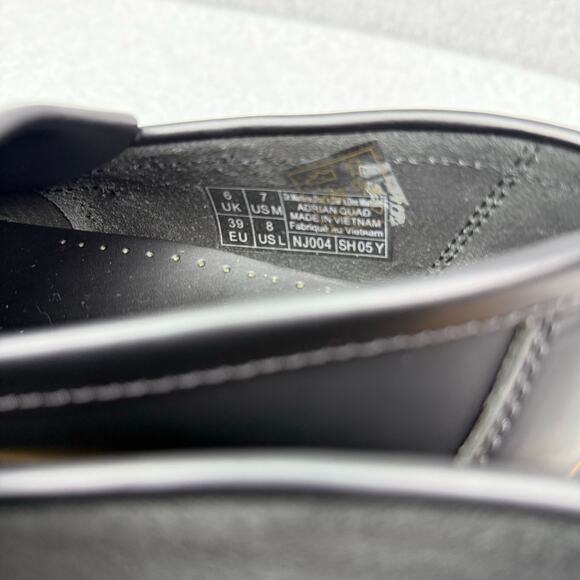 Dr Martens Adrian Quad Loafers Women's Size 8 Black Leather Tassel Platform - Picture 4 of 7